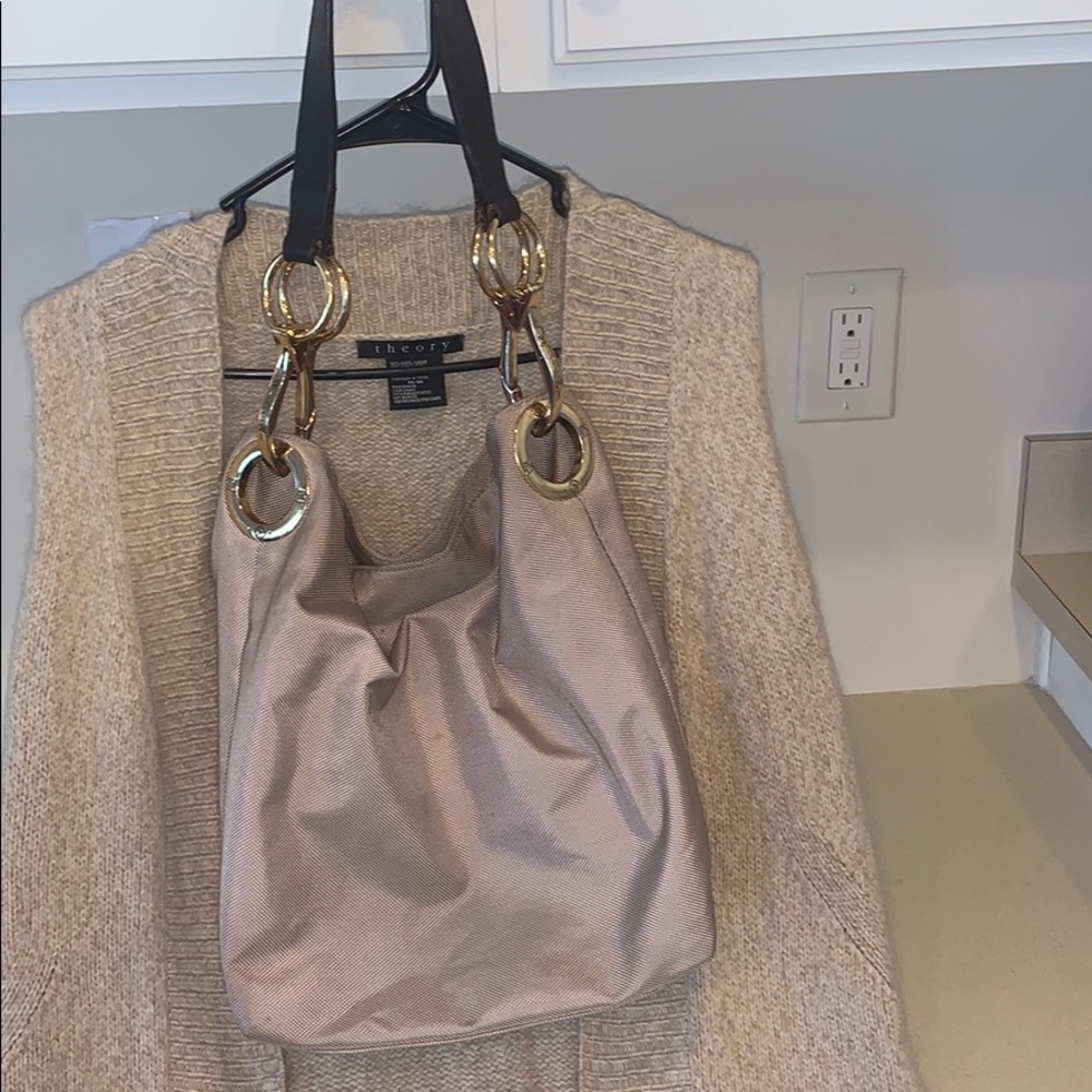 THEORY Sweater Vest Beige Wool/Cashmere Long